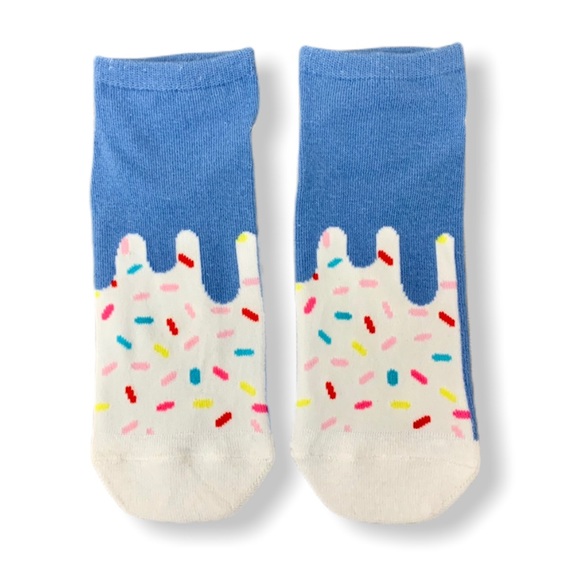 ❣️3/$15❣️"RAINBOW SPRINKLE" Ankle Socks - Picture 1 of 2